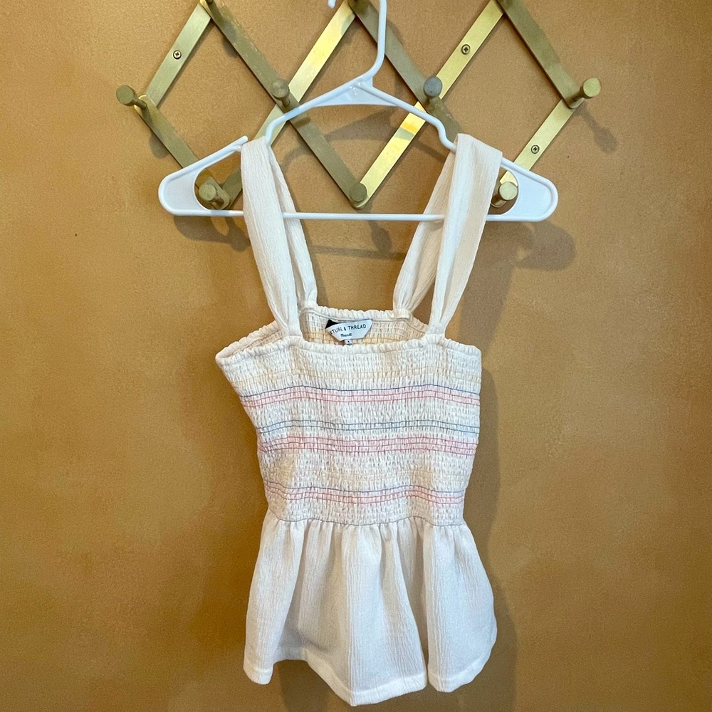 Madewell peplum top